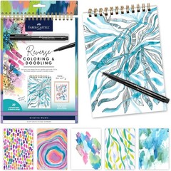 Reverse Coloring & Doodling Book: Brights – Gifts for Mom | Relaxing Adult Co…