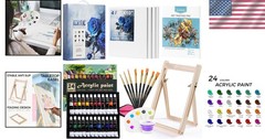 Vibrant 41-Piece Acrylic Art Set: Perfect for Beginners & Experienced Artists