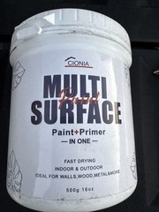 Black Multi Surface Paint 5oz Matte Finish Acrylic Quick Dry Interior Exterior