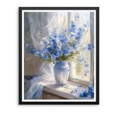 Natuyalo Paint by Numbers Kit for Adults – Blue Flower 16×20 inches, ART-01