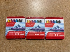 LOT OF 3 – Caran d’Ache Neocolor II Water-Soluble Wax Pastels Set of 10