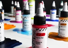 High Flow Acrylics by GOLDEN, Teal, 4 fl. oz. Bottle, Professional Acrylic Pa…