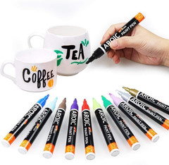 28 Colors Acrylic Paint Markers, 2Mm Fine Tip Permanent Paint Pens – Quick Dry,
