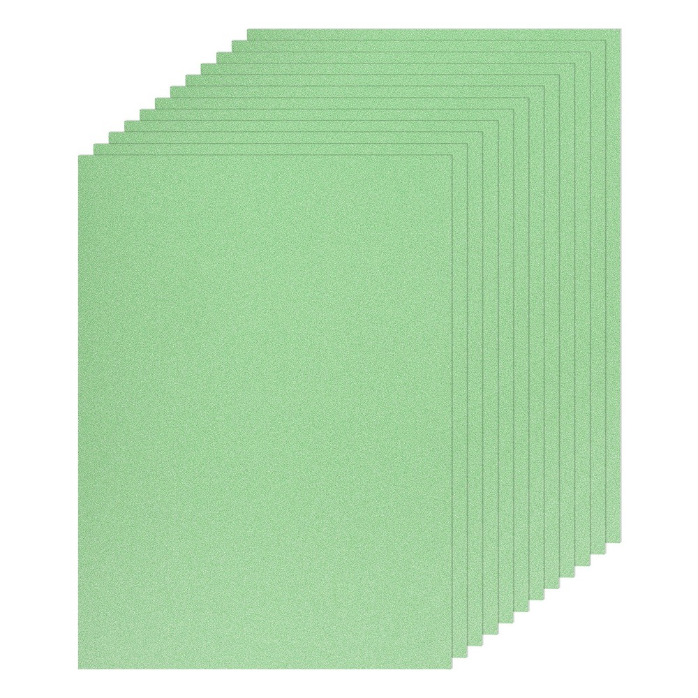 10 Sheet A4 Glitter Emerald Green Card Stock, 8″x11″ Paper for DIY Crafts