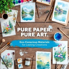 64 Sheets Watercolor Paper Pad 5″x7″ Water Color Paper 140lb/300gsm 100% Art