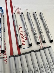 Copic Sketch Markers Lot of 45 Sketching Grays Multiliner Pens N2 N4 N6 N8 New