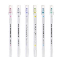 Double Head Stamp Marker Set for Kid Student Adult Doodling Drawing Card Making