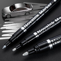 3PCS Liquid Mirror Chrome Marker Set Silver Metallic Paint Pens 0.7/1/3mm