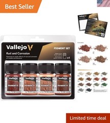 Ultra-Realistic Rust & Corrosion Paint Pigment Set – 35ml x 4 for Hobby Models