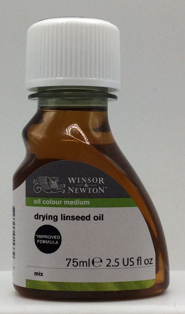 Winsor & Newton Sansodor Drying Linseed Oil, Promotes Fast Drying, 75Ml (2.5Oz)
