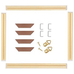 Art Diy Wooden Canvas Stretcher Bars Canvas Frame Kit For Gallery Wraps Sturdy