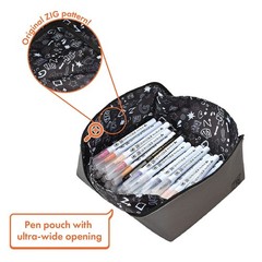Kuretake Clean Color Real Brush + MANGAKA Pouch Included Large RBCN160/39V
