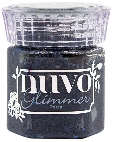 Nuvo Glimmer Paste 1.7oz-Nebulosity Black