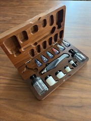 Vintage Testor AZTEK Airbrush Set A4709 In Walnut Case