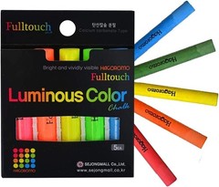 HAGOROMOFulltouch 10-Color Mix Chalk 12pcs & Fulltouch Luminous 5 Colors mix