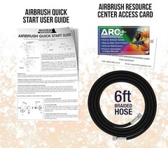 Master 3 Airbrush and Air Compressor Kit 0.2mm Fine Detail 0.3mm Gravity,15%OFF