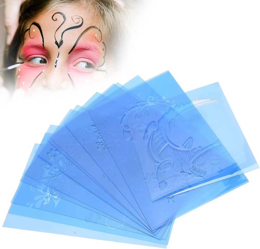 Face Painting Template Stencils, 12Pcs Reusable Paint Easy…