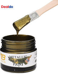 Metallic Acrylic Paint Brass, 100Ml Brass Paint for Canvas, Rock, Stone, Wood, F