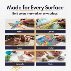 Xushro Acrylic Paint Markers Set – 240 Brush Tip Waterproof No-Bleed