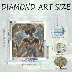 Elegant Lady Diamond Art Kits for Adults, 5D Diamond Painting Kits for Beginner,