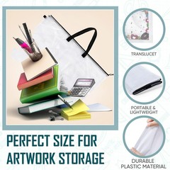 Tenceur 1 Pc 36 x 48 Inch Art Portfolio Case Large Art Portfolio Bag Folder P…