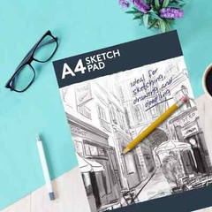 A4 SKETCH PAD WHITE PAPER ARTIST CRAFT DOODLING SKETCHING DRAWING ART BOOK UK