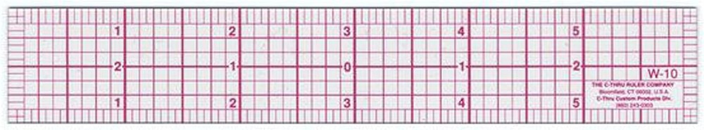 Westcott W-10 6-Inch 8ths Graph Ruler, Transparent, 1 x 6 in color may vary
