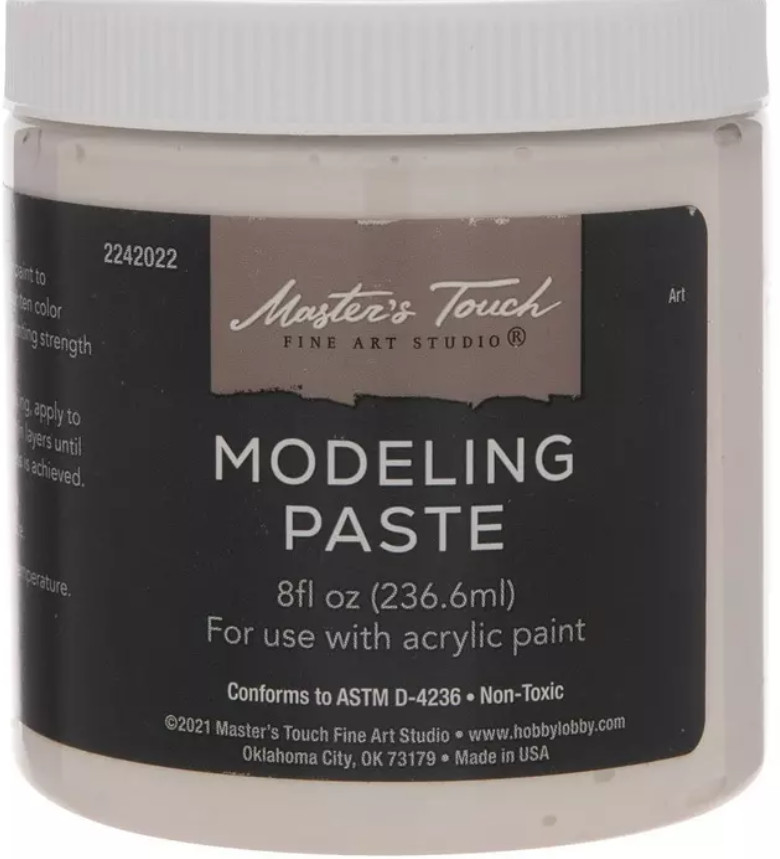Master’s Touch Modeling Paste – 8 oz Acrylic Texture Paste – New