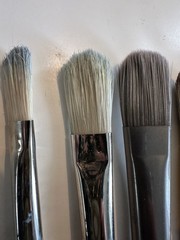Lot/21 Artist Assorted/Mixed Used(2New)Paint Brush SizesPaint Painting Supplies