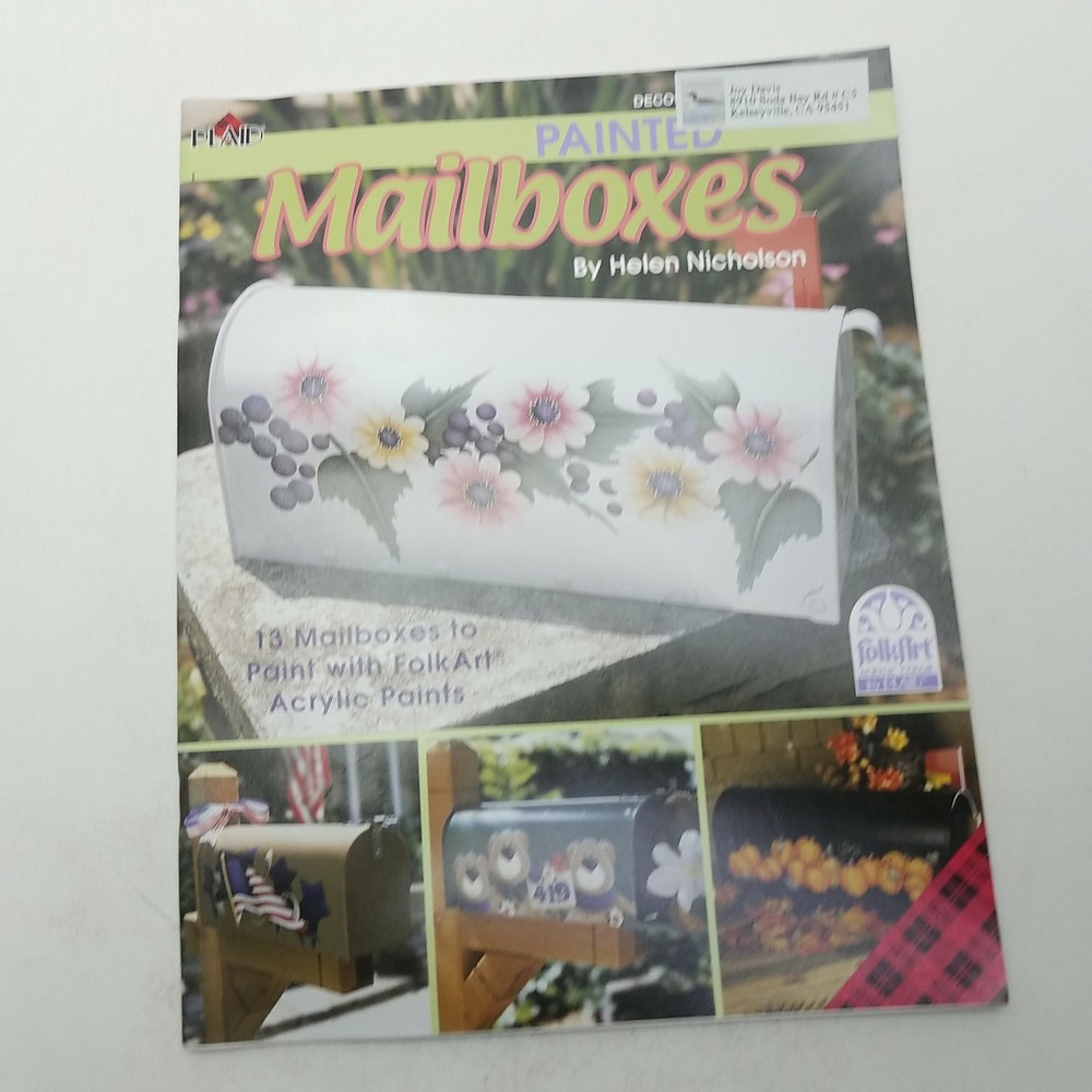 Painted Mailboxes By Helen Nicholson 2003 Plaid Enterprises Inc. 1558950508 0289