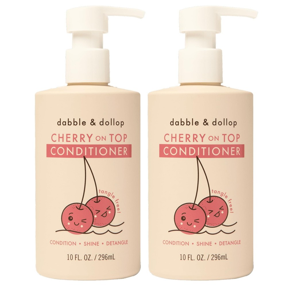 Dabble & Dollop Cherry on Top Conditioner – Natural Shine & Detangler for Kid…