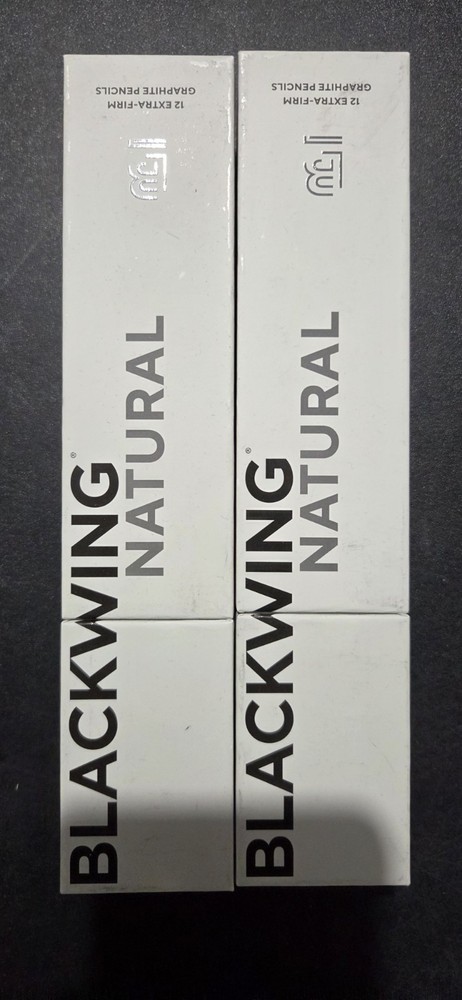 Pack of 2 Blackwing Natural Pencils Box of 12Extra Firm Graphite Unsharpened NEW