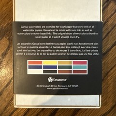Yasutomo Japanese Gansai Watercolor Paints Traditional 12 Color Set-New Unopened