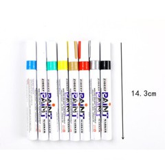 Reusable Empty Paint Markers 12 Colors Oil-based Art Pens for Rubber Cloth Glass