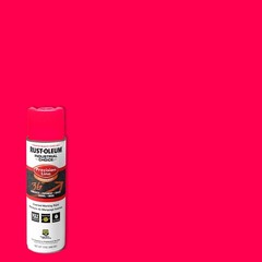 Rustoleum 1661-838 17oz Fluorescent Pink Precision-Line Marking SprayPaint 6 pk