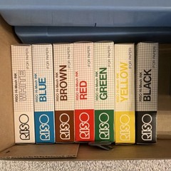 Vintage RISO Print Gocco B6 Hi Mesh Set Instant Multi-Color Kit, EUC, +Flashbulb