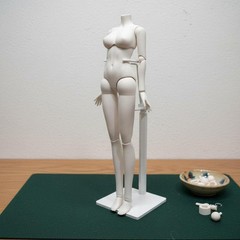 1/4 Scale Female BJD Body Polished Finish Articulated Doll Body for Photography