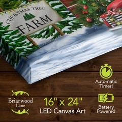 Briarwood Lane Canvas Art 24×16 Christmas Tree Farm For Christmas Large Canvas