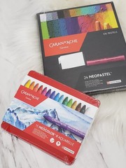 LOT 2 Caran D’ache Neopastel Oil Pastels Set Of 24 (7400.324) & 15 WAX PASTELS