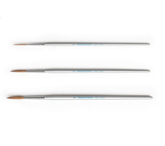 HWAHONG Artist Detail Paint Brushes Pointed Round Brush 339 1Set (3ea Brushes)