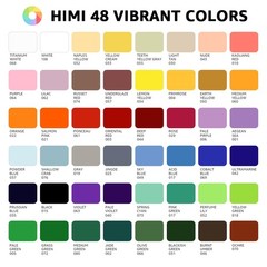 HIMI Gouache Paint Set, 48 Colors x 0.4oz, 19.2 Fl Oz (Pack of 1), 48 colors