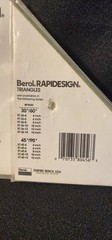 Berol RAPIDESIGN Triangles LOT OF 5 – 4 x 10inch 45°/90° & 1 x 6inch 45°-90°