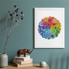 Diamond Painting DIY 5D Special Shape Rhinestone, Mandala Flower, mandala 3