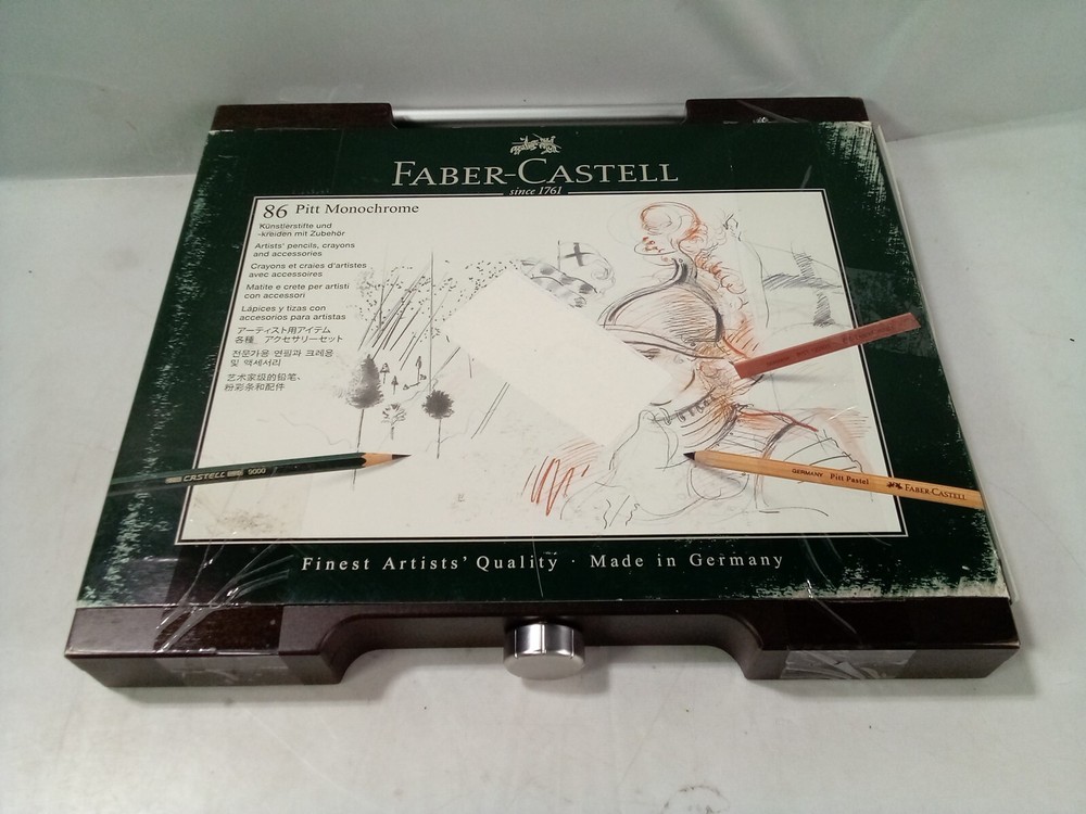 Faber-Castell PITT Monochrome Wooden Box with Accessories – 112971