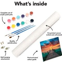 Landscape Paint by Numbers Kit for Adults Beginner,Easy Adult Paint by Number…