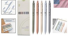 5 Pcs Fine Point Black Gel Pens with Soft Grip – Ideal for Journaling