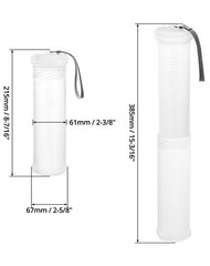QWORK Extendable Artist Storage Tube – Durable Plastic, 2 Pack 2 Pack, Clear