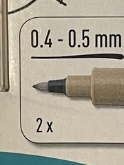 4x Pairs of Sakura Pigma Micron Everyday Pen 0.4-0.5mm