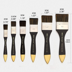 Artist Flat Paint Brush-Large Wash Brushes Set for Gesso, Varnishes, Acrylic Pai