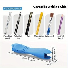 ERGONOMIC SILICONE PEN GRIP WRITING AID – COMFORTABLE NON-SLIP PENCIL HOLDER